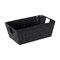 Simplify Shelf Storage Bin, Plastic, Black, 6.5 in H, 11.4 in W, 6.5 in L 25094-BLACK - alternate 1
